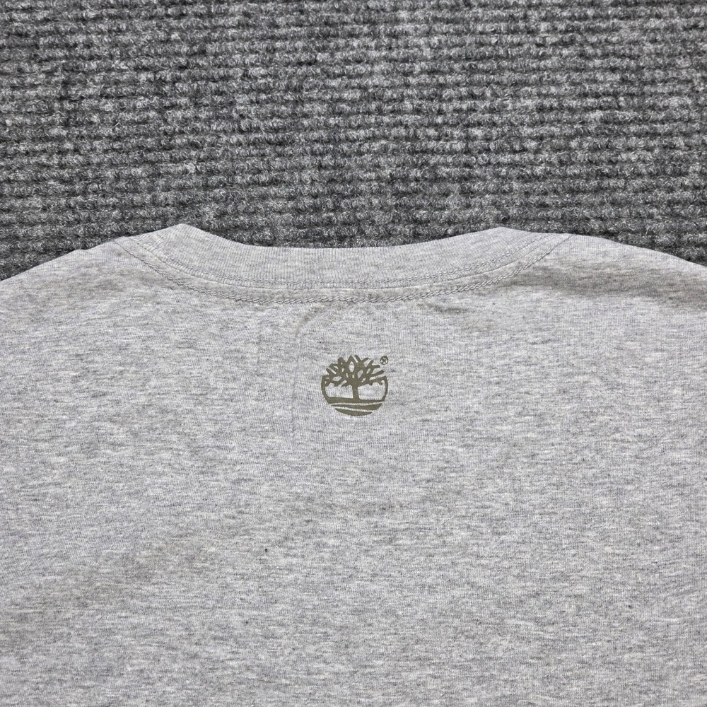 Timberland NH Base Camp T-Shirt Mens Size M Heather Grey Cotton Short Sleeve NWT - Picture 6 of 8